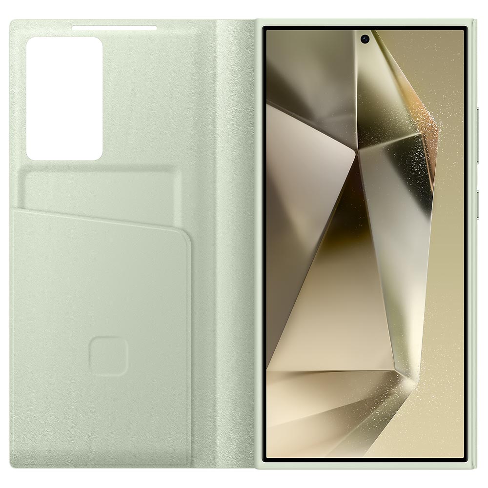 Samsung Smart View Wallet Case For Galaxy S24 Ultra - Light Green image 2