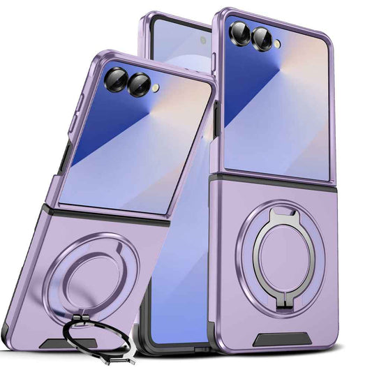 Soka Smooth Armor with Stand Case (Suits Galaxy Z Flip 7) - Purple image 0