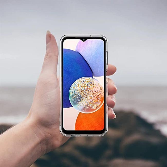 Urban Silicone Case For Galaxy A14 4G/5G - Clear image 2