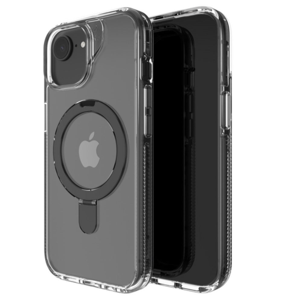 ZAGG Santa Cruz Snap Stand Magsafe Case For iPhone 16e/15/14/13 - Black image 1