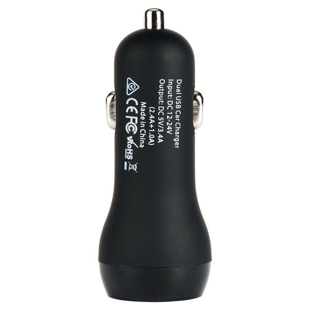 Our Pure Planet 17W Dual USB-A Car Charger - Black image 3