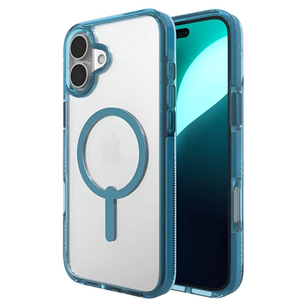 ZAGG Santa Cruz Snap MagSafe Case For iPhone 16 - Retro Blue image 0