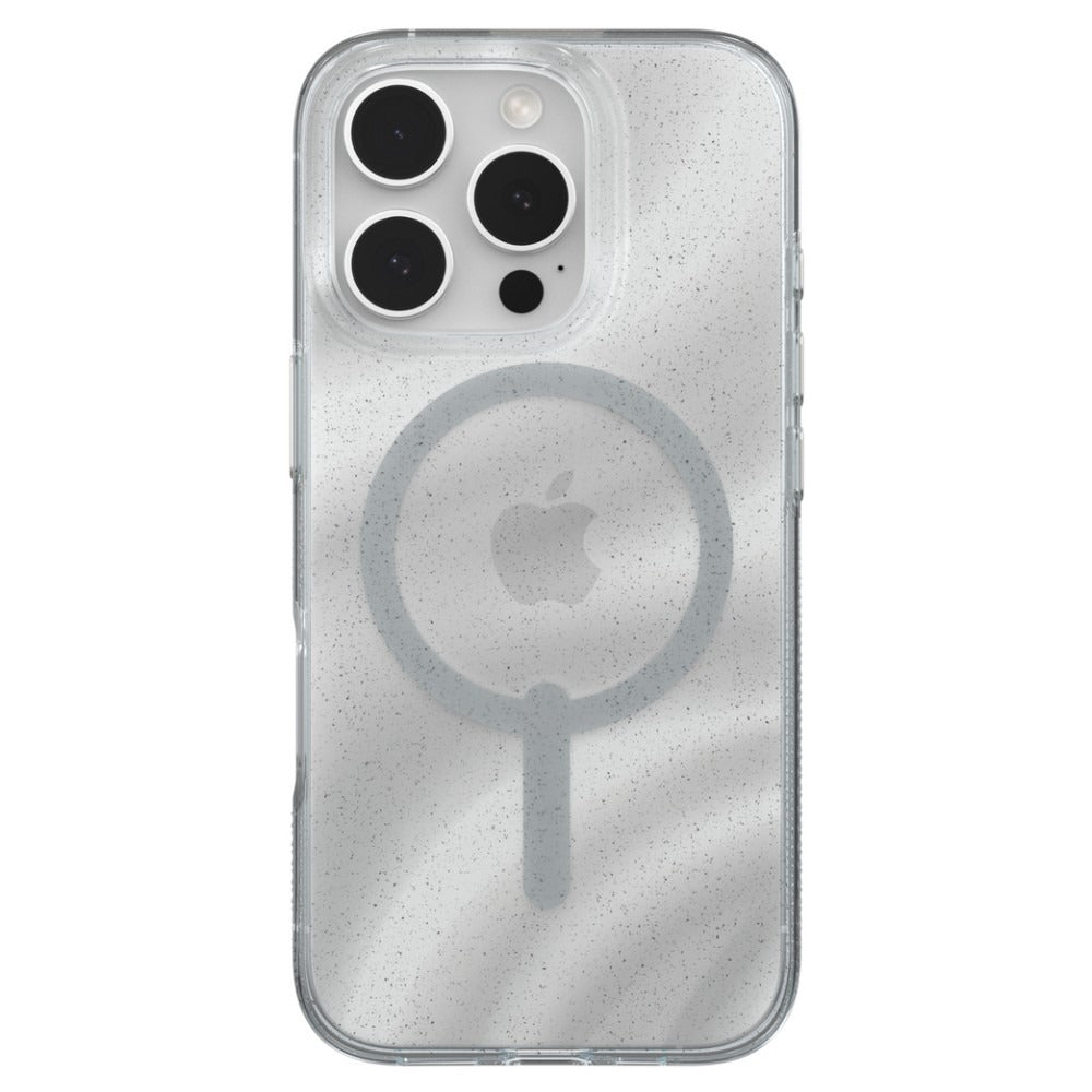 ZAGG Milan Snap MagSafe Case For iPhone 16 Pro - White Swirl Glitter image 1