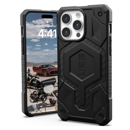 UAG Monarch Pro MagSafe Case For iPhone 16 Pro - Carbon Fiber image 0
