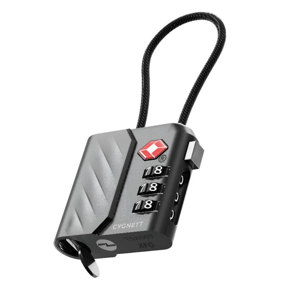 Cygnett Voyager Bluetooth TravelTag TSA Lock with USB-C Recharging – Black
