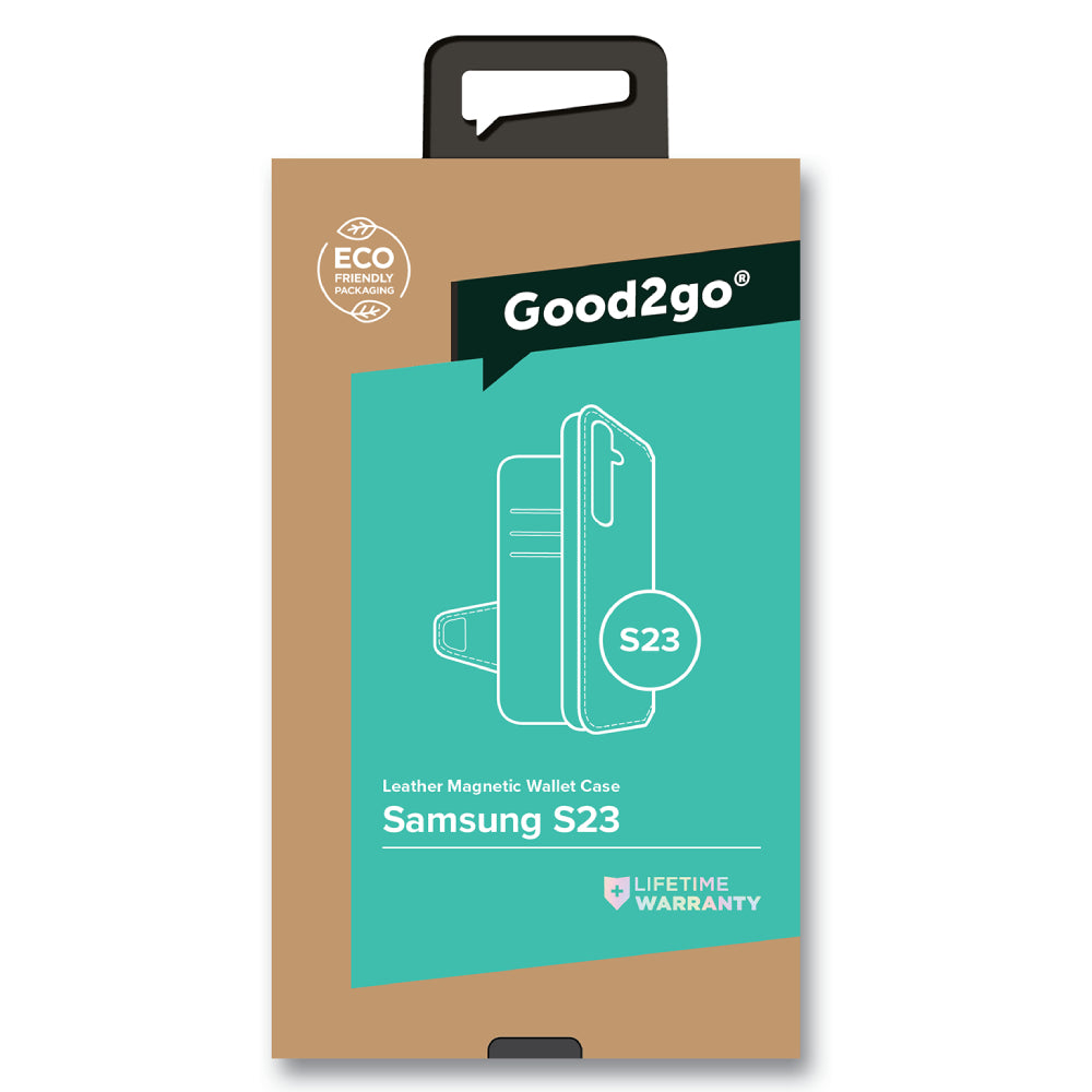 Good 2 Go Detachable Magnetic Wallet Case For Galaxy S23 - Black